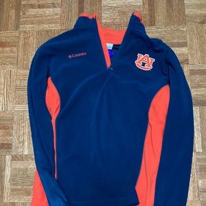 Auburn University Columbia fleece quarterzip